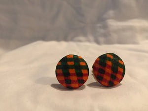 African Fabric - Cufflinks