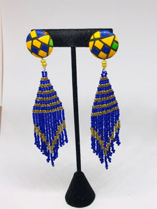 Beaded Tassel Earrings