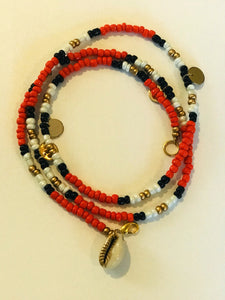 Multicolored , Beaded Necklace/Bracelet