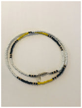 Load image into Gallery viewer, White/Black/Lime green, Beaded Necklace or Bracelet
