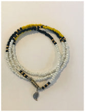 Load image into Gallery viewer, White/Black/Lime green, Beaded Necklace or Bracelet
