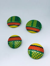 Load image into Gallery viewer, Renewal Series - Green/Yellow/Orange Button Earrings
